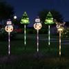 6-Pack Moving Christmas Lights LED Waterproof Christmas Pathway Lights Courtyard Tree Snowman Reindeer for Porches Trees Pathway