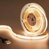 DC5V COB LED Strip Light with USB power supply 320LEDs/m high-density flexible lighting 3000K/4000K/6000K indoor Light Strip Tv Backlight