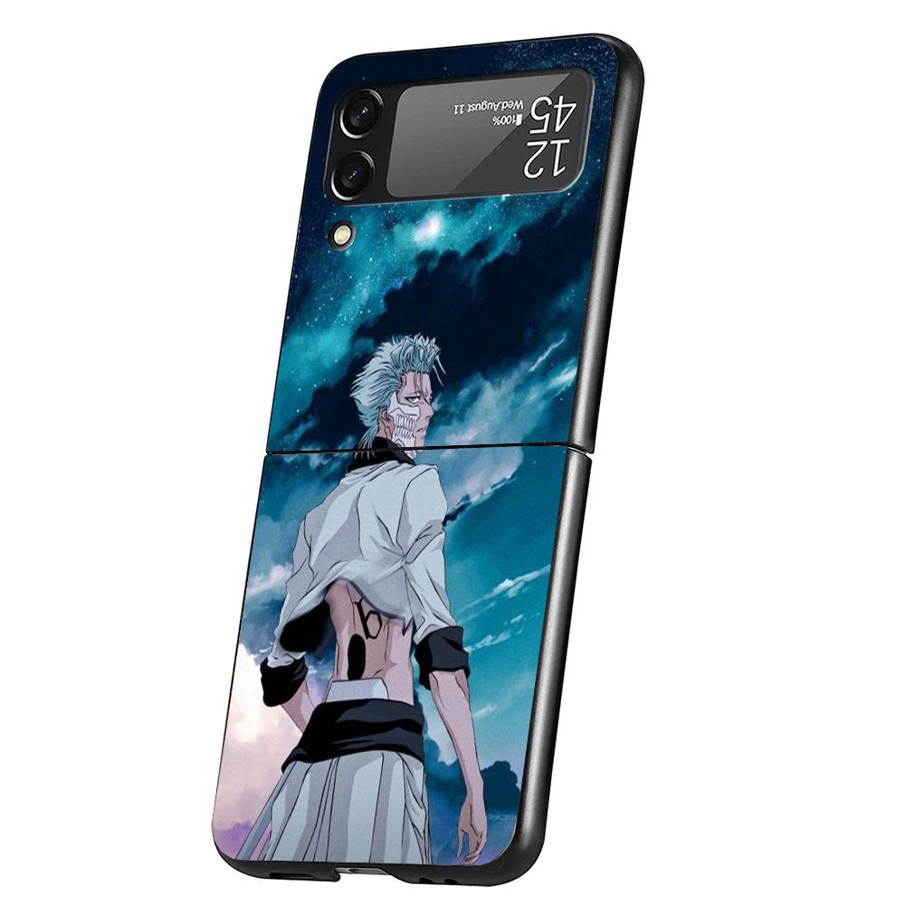Bleach Grimmjow Cover Phone Case For Samsung Galaxy Z Flip 7 6 5 4 3 5G Flip7 Flip6 Flip5 Flip4 Flip3 Black Fundas Shell Galaxy