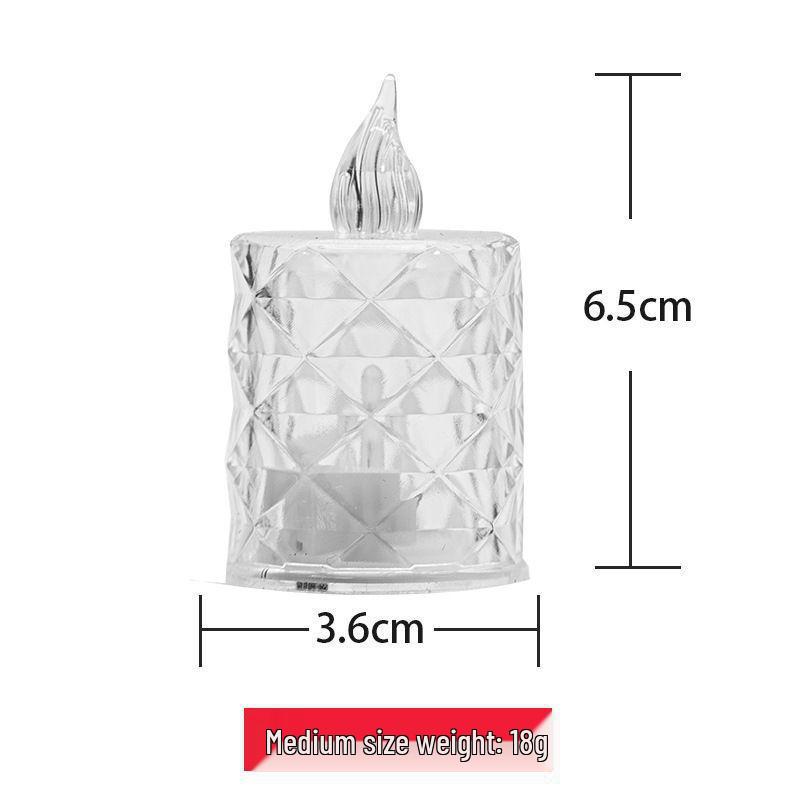 Diamond-Shaped Romantic LED Candle Light for Nighttime Ambiance
