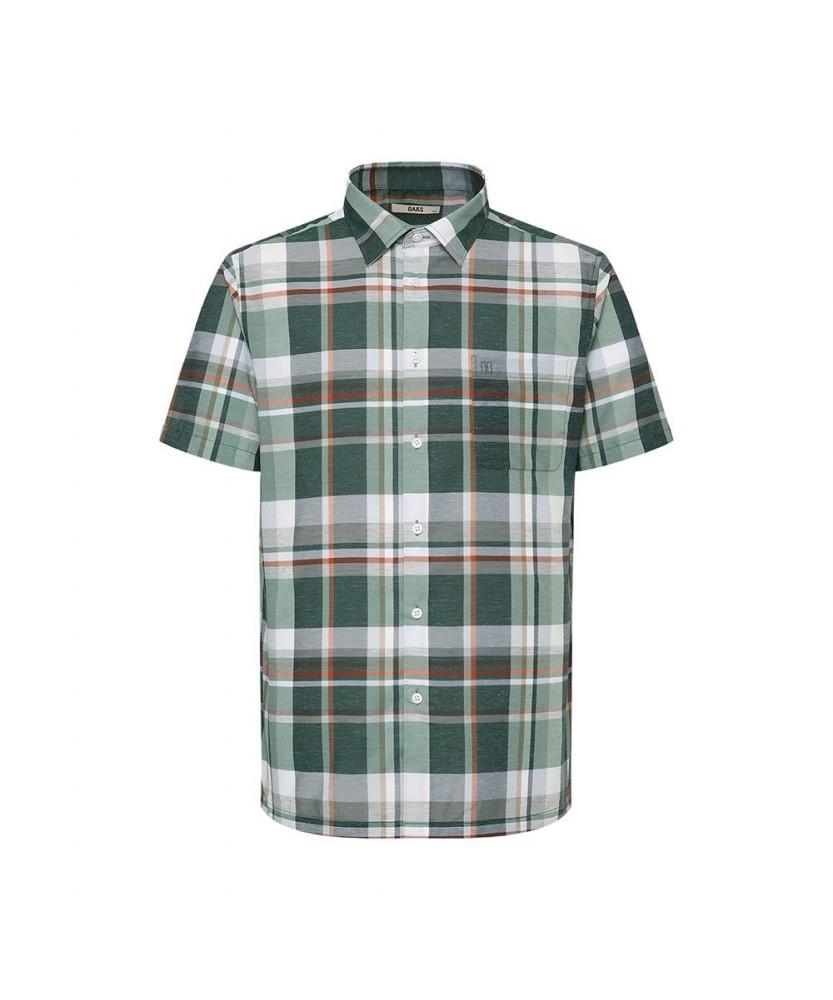 Dagseusyeocheu Easy Care Linen Blend Medium Check Shirt_Dms1Shcs103E1
