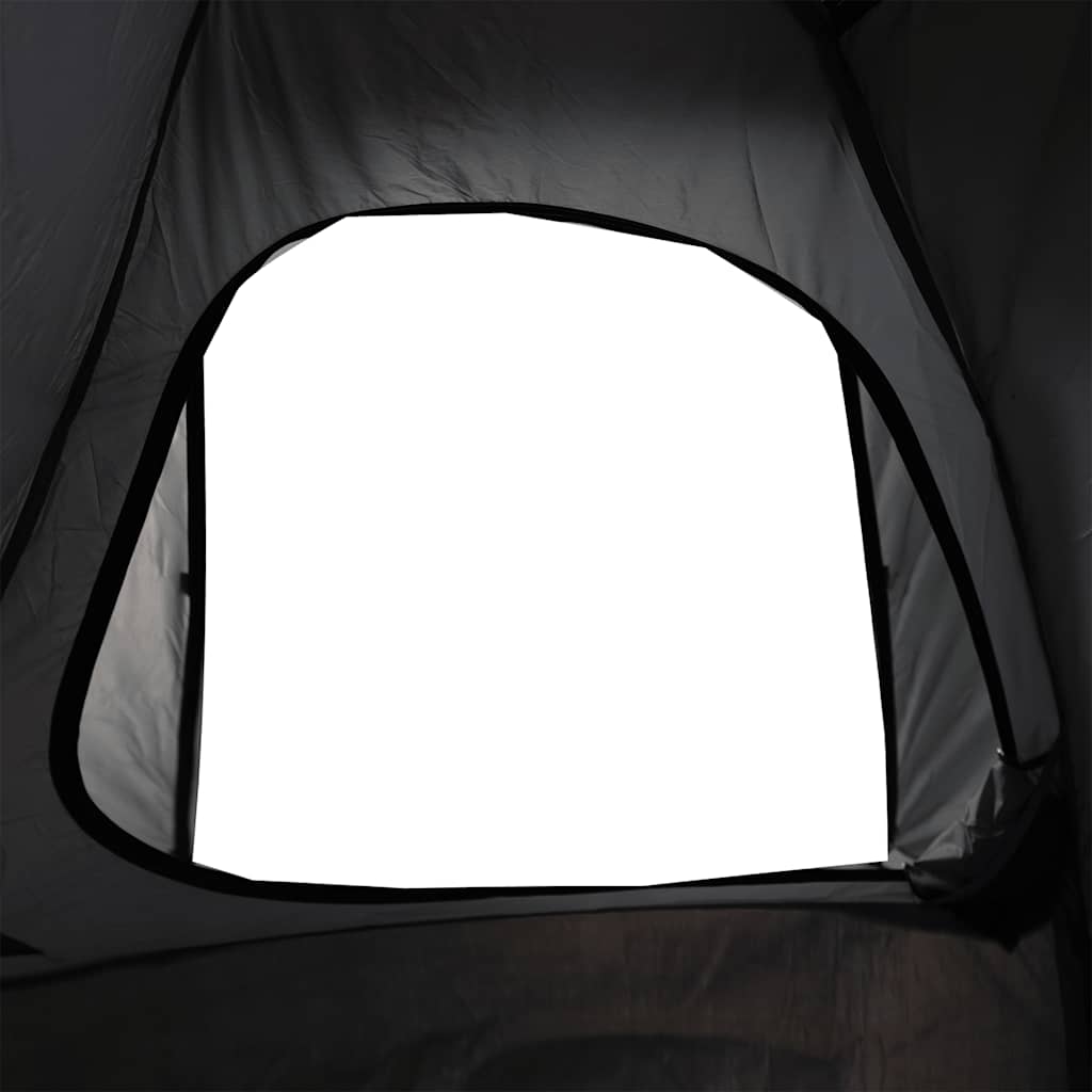 Dome Camping Tent for 4 Persons Grey and Orange Waterproof