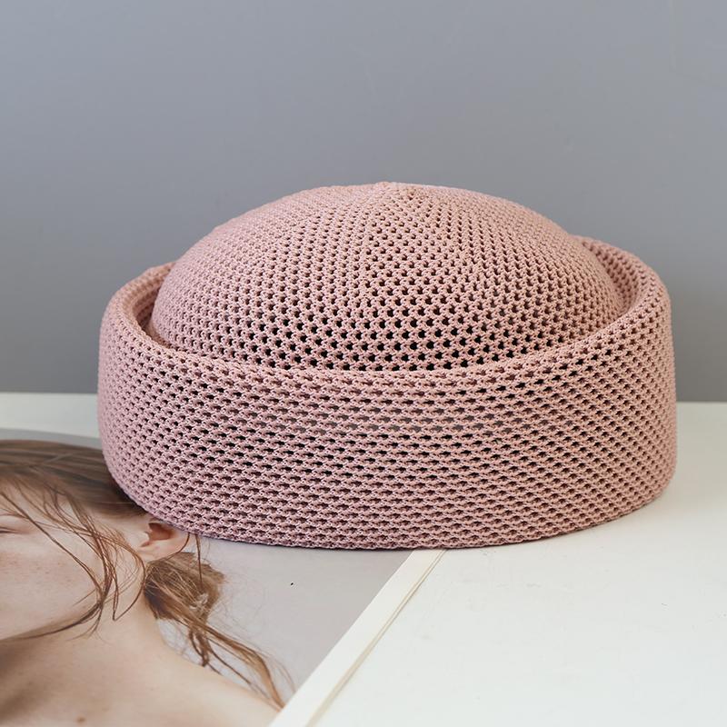 Summer Mesh Outdoor Breathable Beret for Women Taqiyah Kufi Hard Pink Berets Caps Elegant Sun Hat Wholesale