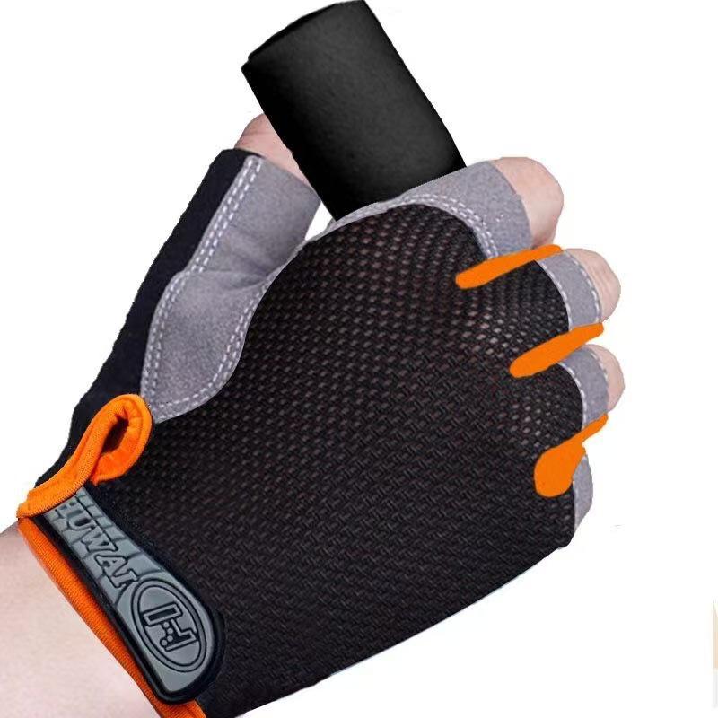 Unisex Halbfinger Atmungsaktive Rutschfeste Handschuhe für Outdoor-Fitness, Radfahren und Klettern.
