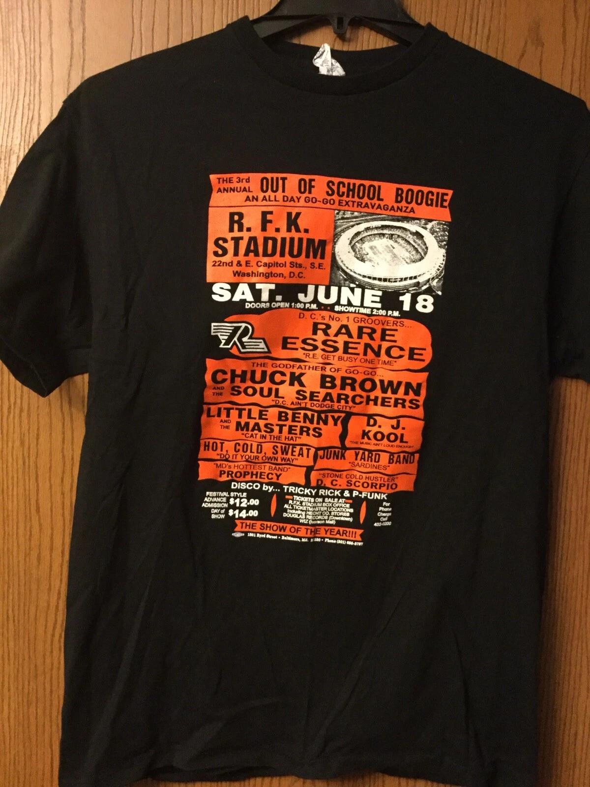 

“Out Of School Boogie” - 3rd Annual. RFK Stadium Shirt. Black. L 4XL