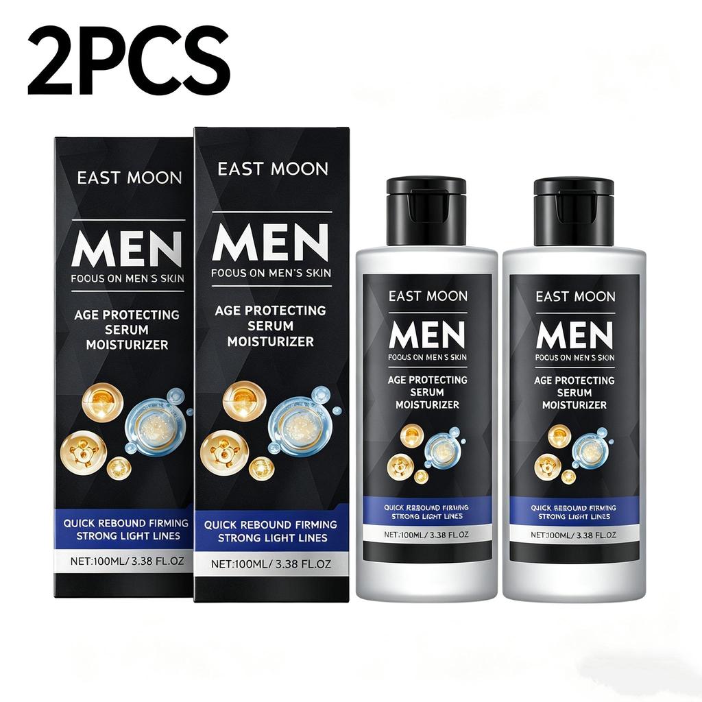 East Moon Men Face Firming Essence Lotion Anti Aging Reduce Fine Lines Wrinkles Hydrating Moisturizing Daily Skin Care 100ml