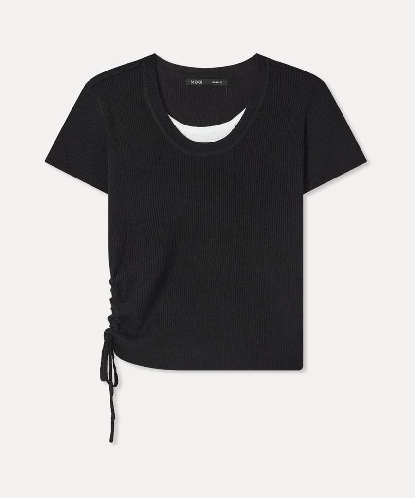 MIXXO Side String Layered Knit Re Kag51Qt_Miwkag72Qt