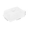 Clear Plastic Rectangular Cake Dome Cover 21.5x16.5cm Transparent Food Dome Cloche Display Lid Serving Platter Cover Cheese