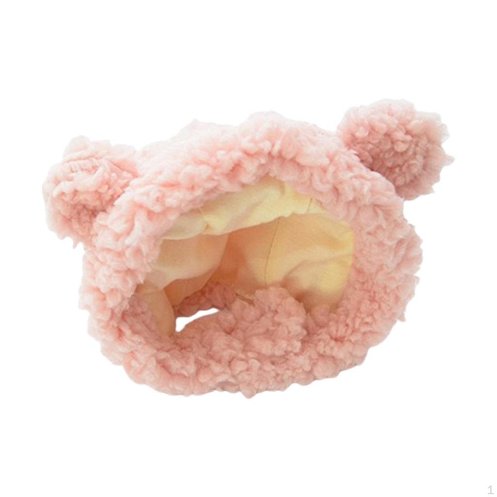 Pălărie de iarnă pentru animale de companie, costum de pisică, hanorac cald cu urechi de urs, cățeluș pentru câini de talie mică