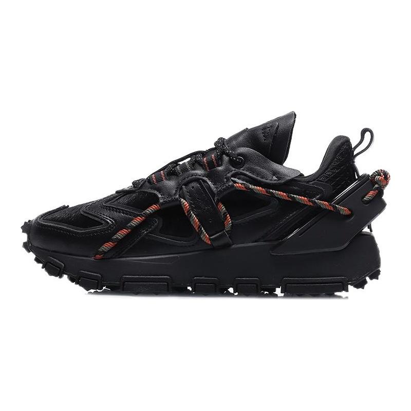 Li Ning CF Tracing Textile, Synthetic Leather Cushioning Slip Resistant Abrasion Resistant Low Top Casual Shoes Women's AGCQ622-5