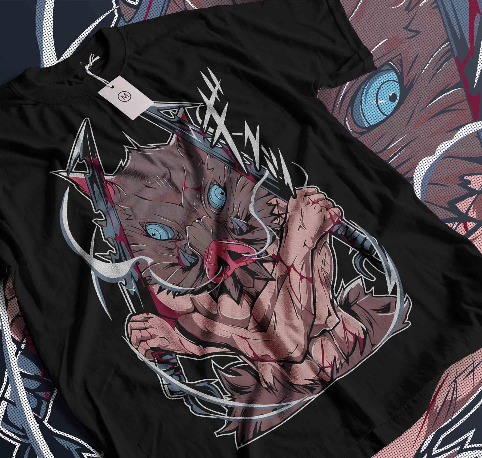 

Inosuke T-Shirt Demon Slayer Kimetsu No Yaiba Anime Manga Gift Shirt All Size561 4XL