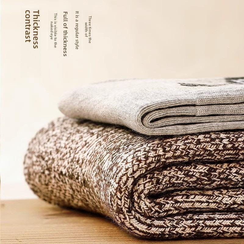 Men's Autumn and Winter Thickened Velvet Warm Tube Wool Socks