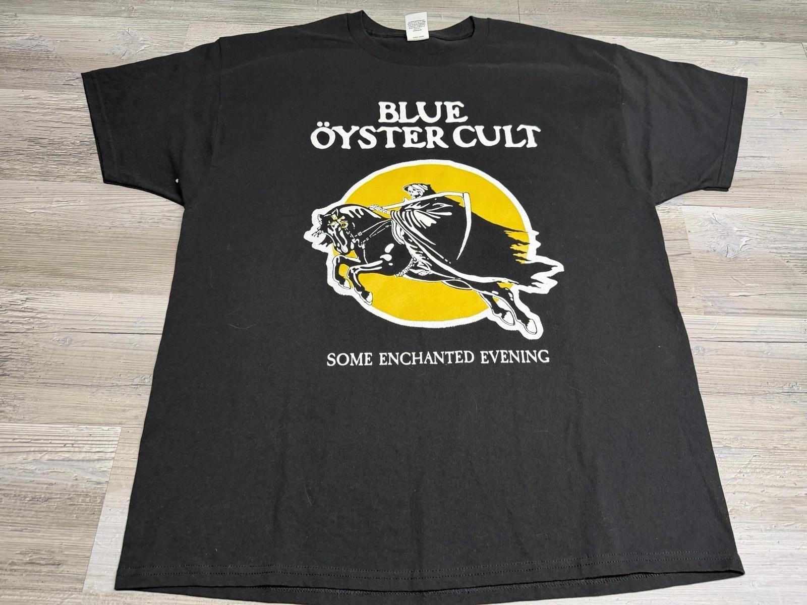 Blue Oyster Cult T-Shirt Some Enchanted Evening Black Band Concert Tee Size XL S