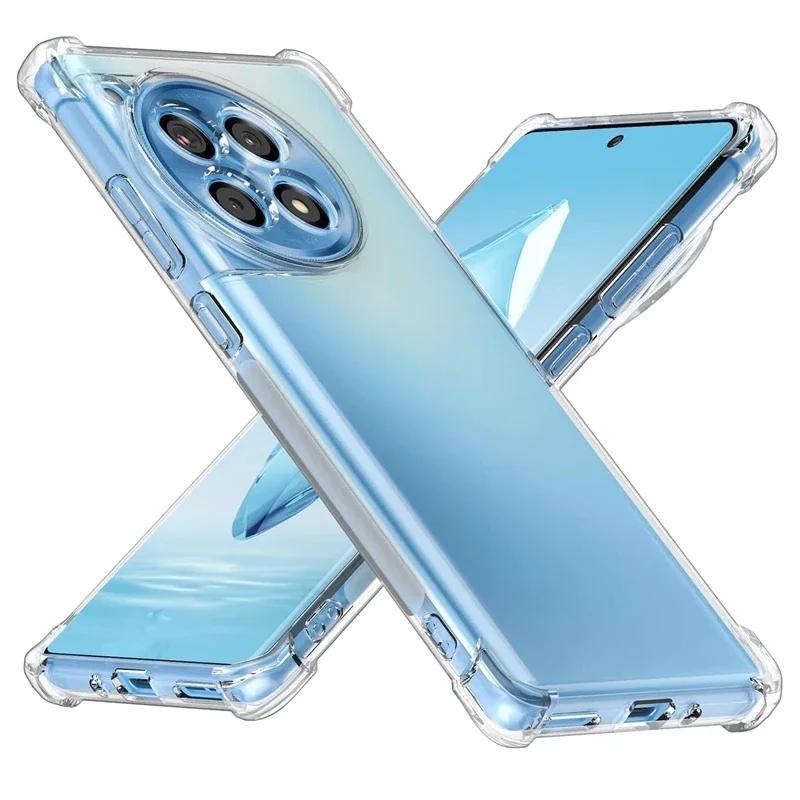Odporne na wstrząsy etui TPU z poduszką powietrzną dla OnePlus 13 One Plus 12 11 R 10 Pro 10T Pokrowiec ochronny Przezroczysty silikonowy Capa Fundas Coque