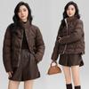 Light down cotton-padded clothes, winter new small cotton-padded clothes, buckle jackets, women's cotton-padded jackets