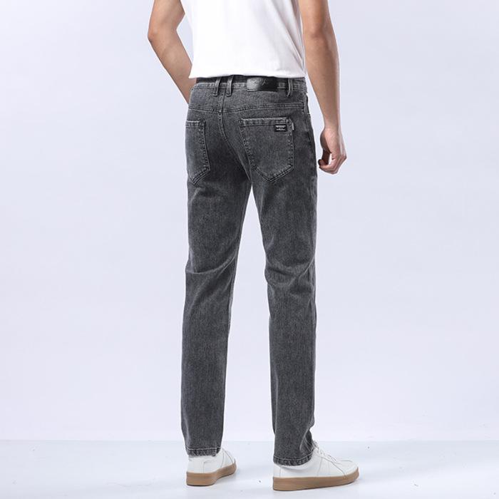 

2024 Spring And Autumn Men S High Quality Jeans Fashion Stretch Slim Fit Small Foot Light Luxury Casual Cowboy Pants 40
