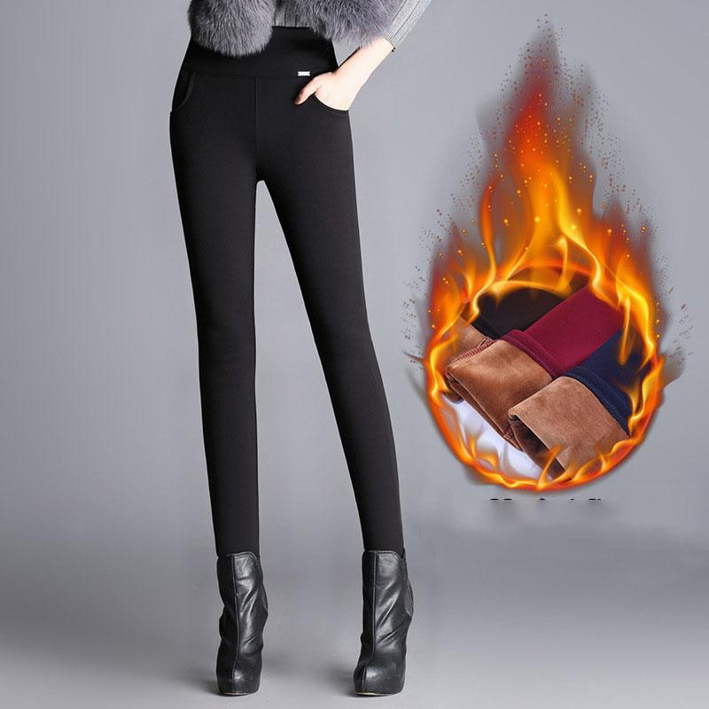 

Осень Зима Женские Плюшевые Толстые Однотонные Брюки Прямого Кроя Большого Размера для Спорта и Отдыха Комфорт Высокая Посадка Облегающие Брюки с Маленькими Штанинами XXS