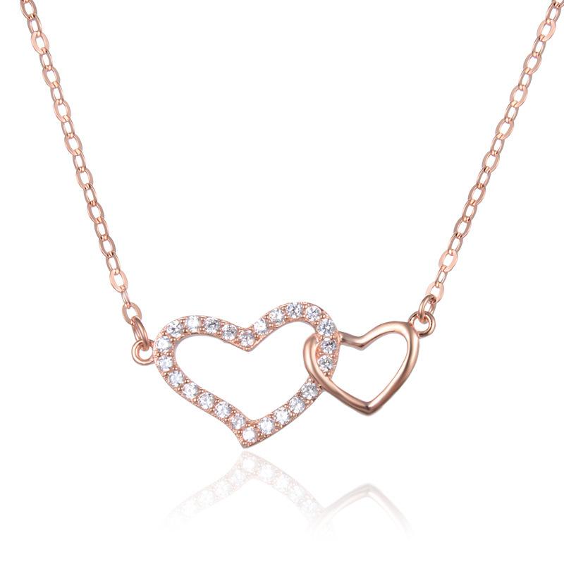 Lindon 925 Sterling Silver Classic Women Necklace Pendant Zircon Fashion Gift