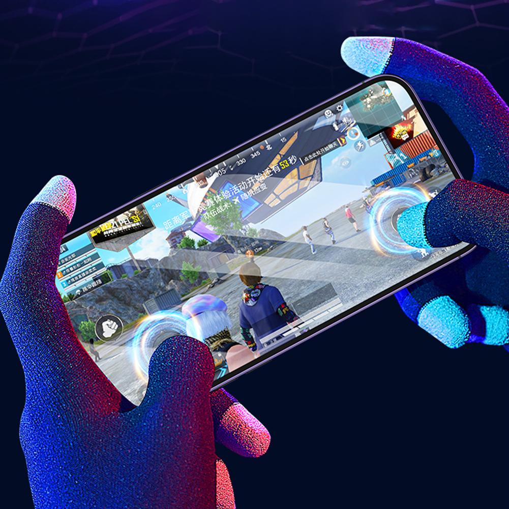 1 Pair Five-Finger Gloves Highly Sensitive Gloves Mittens Anti-Sweat Breathable Keep Warm for PUBG E-Sports Sara Gaming Gloves