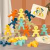 Wooden Cute Little Man Balance Stack Jenga Fun Early Education Hands-on Balance Ability Training Puzzle Enlightenment Toy