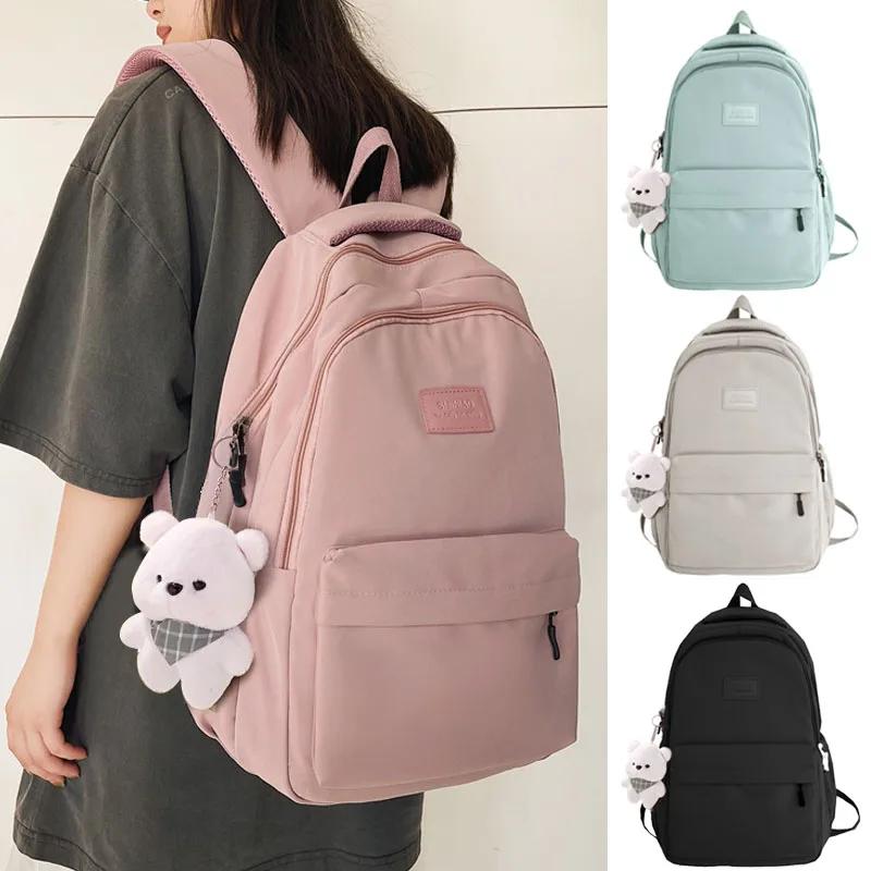 Kids Bag Female Fashion Lady High Capacity Waterproof College Backpack Trendy Girls Laptop School Bags Cute Girl Travel Book Bag