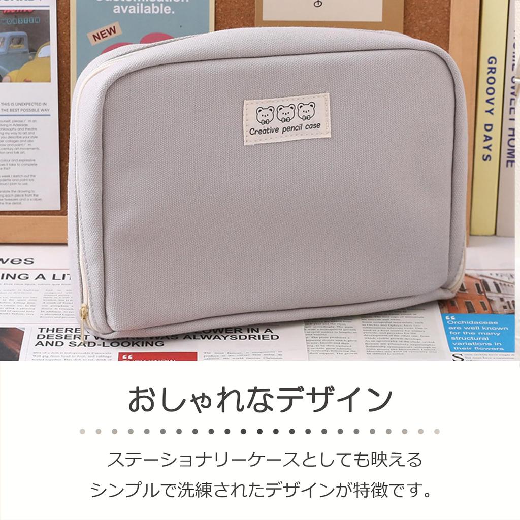 Stationery Gadget Pencil Large Stylish Pencil Stationery Storage Pouch Lifactlab. Pouch, Pouch, Case, Capacity, Holder, Case, (Pink)