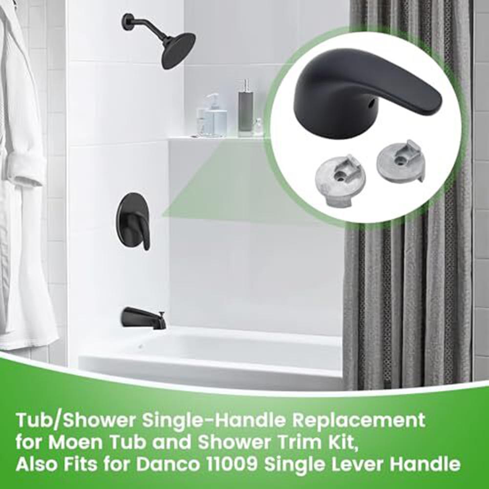 For Durable Black Shower Handle Replacement for Model 100657 Compatible with Various Valve Systems Easy Installation