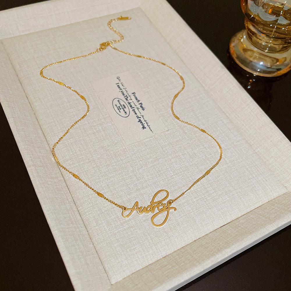 Elegant Titanium Steel Necklace: Chic, Durable, Non-Fading Design for Women