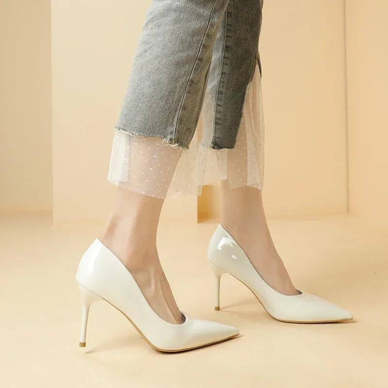Large Size Fashion High Heels 2025 Spring and Autumn New Banquet Temperament Sexy and Comfortable Work Professional Shoes