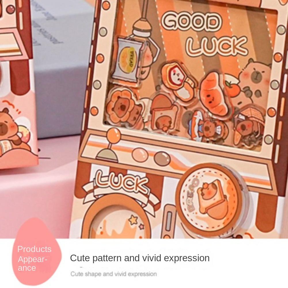 Color Inner Page Capybara Notebook Shaking Square Writing Pad Cute Small Notepad Office