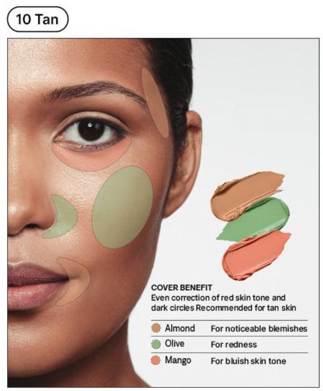 The Saem Der gleiche Cover Perfection Triple Pot Concealer 4type