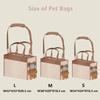Portable Cute And Large-Capacity Pet Bags For Going Out The Bear Plush Dog Shoulder Bag Allows The Pet To Show Its Head