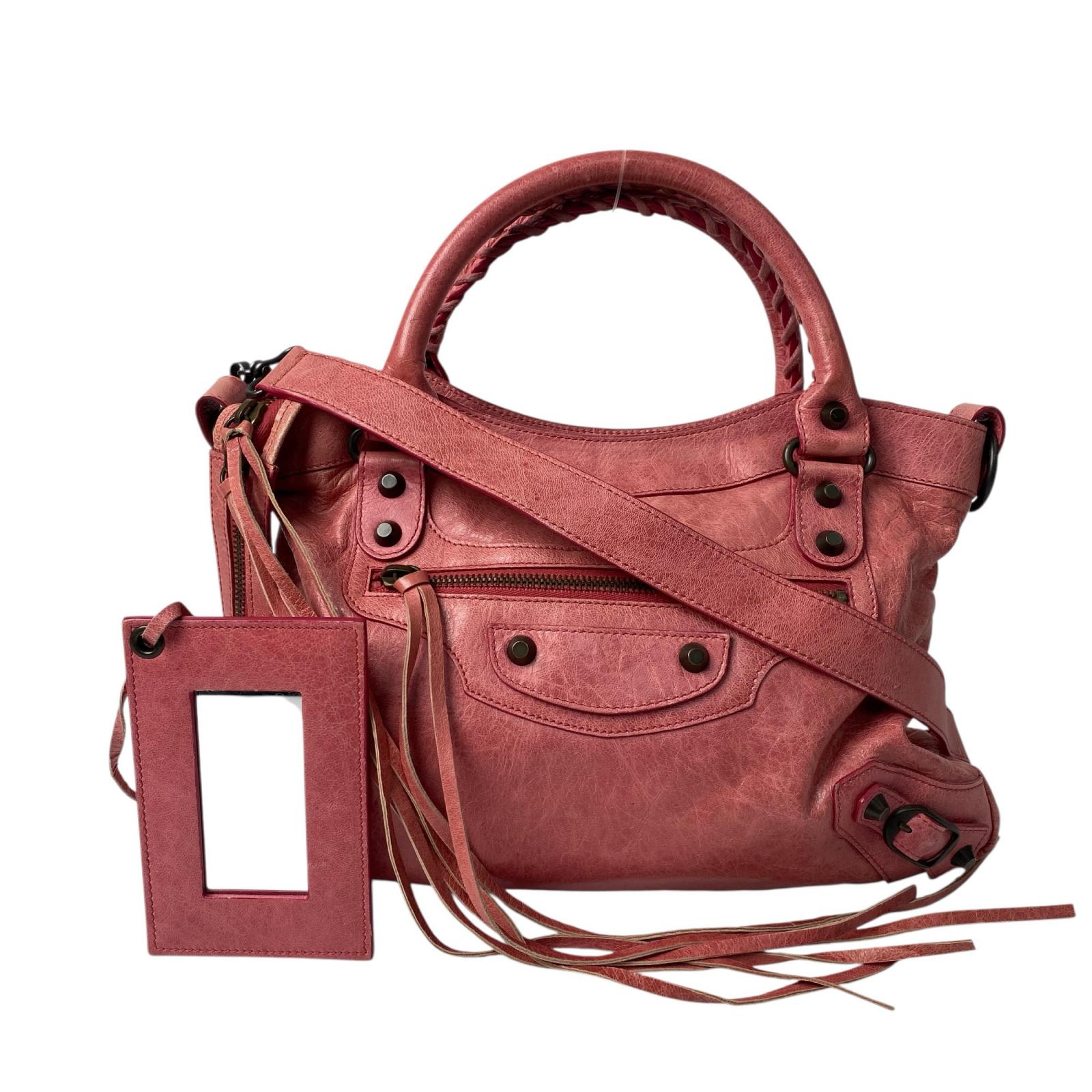 

Used BALENCIAGAShoulder Bag pink leather Women