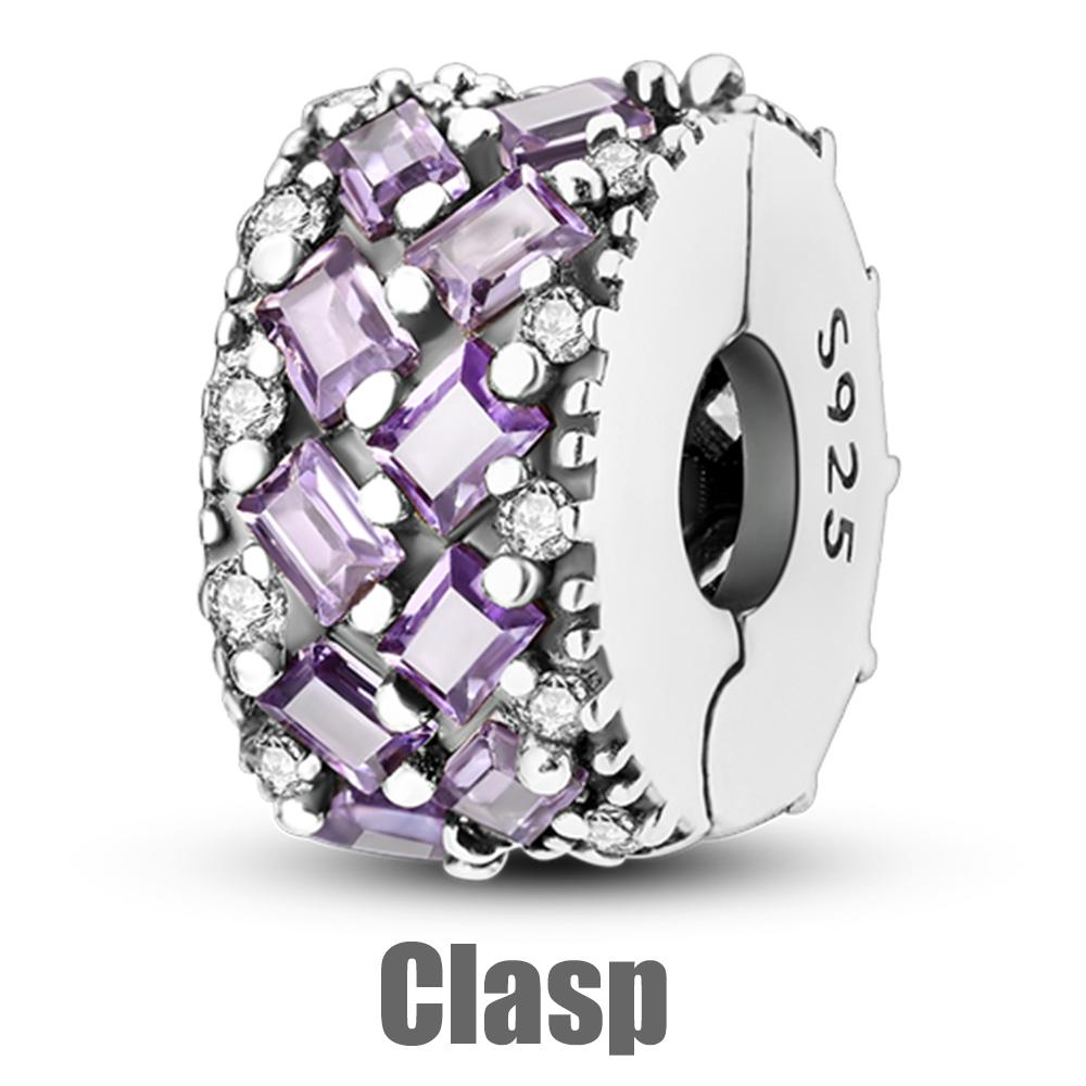 Copper Silicone Spacer Stopper Clip Charms Chamilia Beads Fit Original Bracelet Charms For Jewelry Making Diy Gift Women