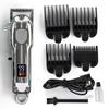 Retro Electric Hair Clipper with LCD Display – Rechargeable Barber Tool for Bald Head, Carving & Gradient Styles