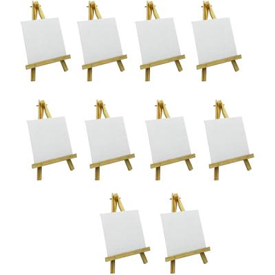 Eduway 6 Inch Mini Wooden Display Easel Tripod Stand For/Sketch Accessories/Natural Craft/Art/Painting/Mini Canvas/Photo