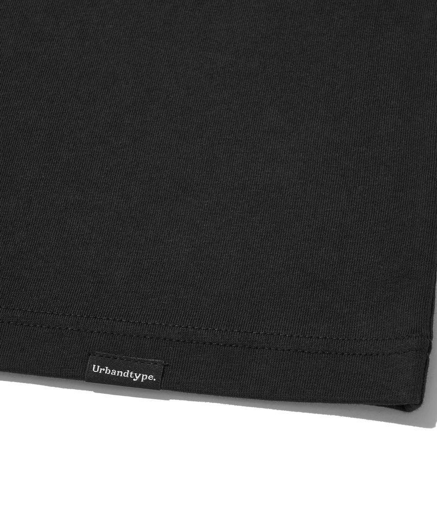 Urban Ditype Union Jack Applique T-Shirt_Black