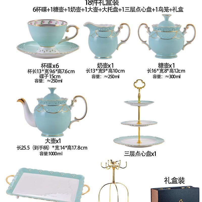 Bone China Coffee Set Ceramic Afternoon Tea Set British Light Luxury Simple Household Modern Ceramic Cup And Saucer Pot