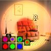 Motion Sensor Wall Lamp Gradient Ambient Night Light Human Rgb Lamps Body Decorative Dimmable Interior Outdoor Sensing Magnetic
