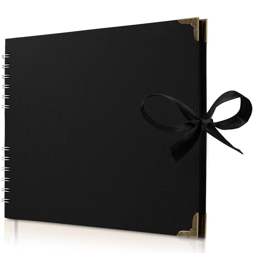 Kraftpapier Fotoalbum 8x8 Zoll Erinnerungsbuch Neues Hardcover-Album für Hochzeitsfeier