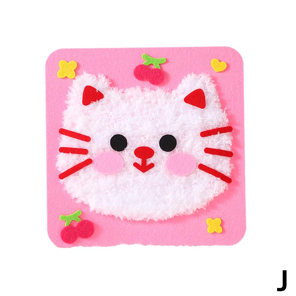 Handmade Wool Embroidery Educational Craft Kit DIY Sewing Plush Animals Children s Handmade Plush Sewing Board