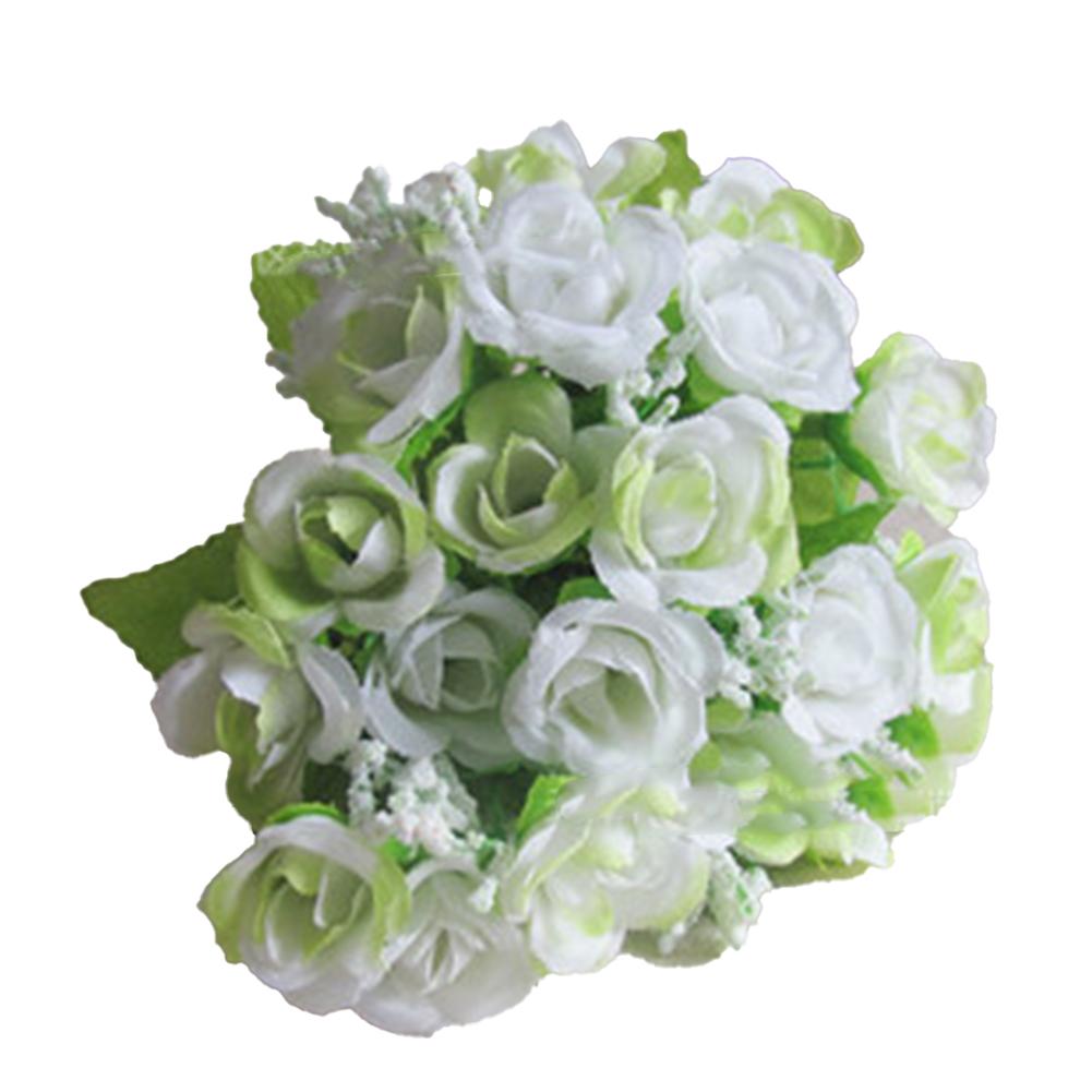 1 Bunch Artificial Flower, 21-head Colored Simulation Roses Silk Flowers, Fake Home Garden Diy Decoration Shooting Props