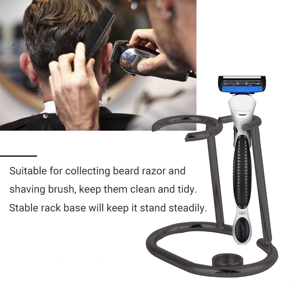 Men's Shaving Tool Holder Stand Brd Brush Rack Bracket (Gold)