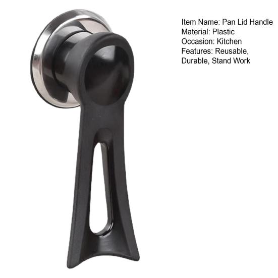 Pot Cover Knob Handle Universal Heat Insulation Replacement Plastic Stand Work Pan Lid Hand