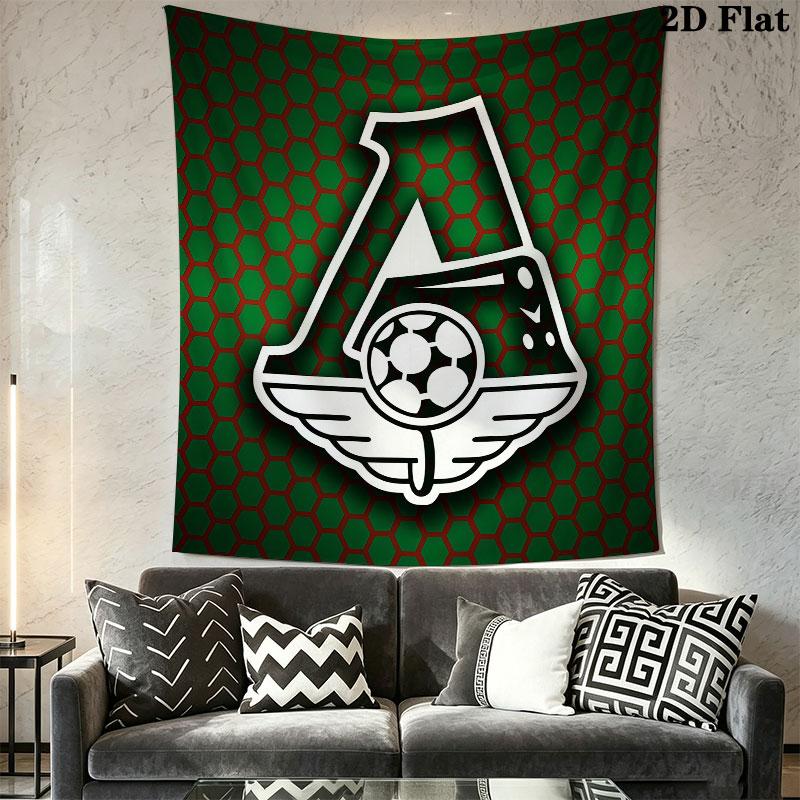 Lokomotiv Moscow Spirit Wall Hanging Printed Fabric Blanket Decorative Tapestries for Bedroom Living Room Home Decor