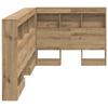 Storage Headboard Artisan Oak 90 cm Wood Based Material