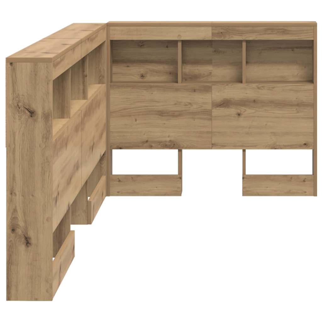 Storage Headboard Artisan Oak 90 cm Wood Based Material