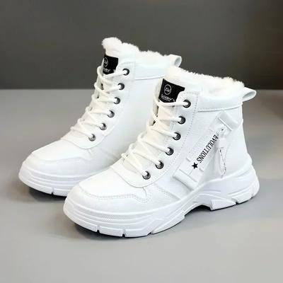 Sneakers da Donna Invernali 2025 con Suola Spessa Calde con Cotone Vellutato Taglia Grande 42 Scarpe da Donna con Zeppa Aumenta Altezza