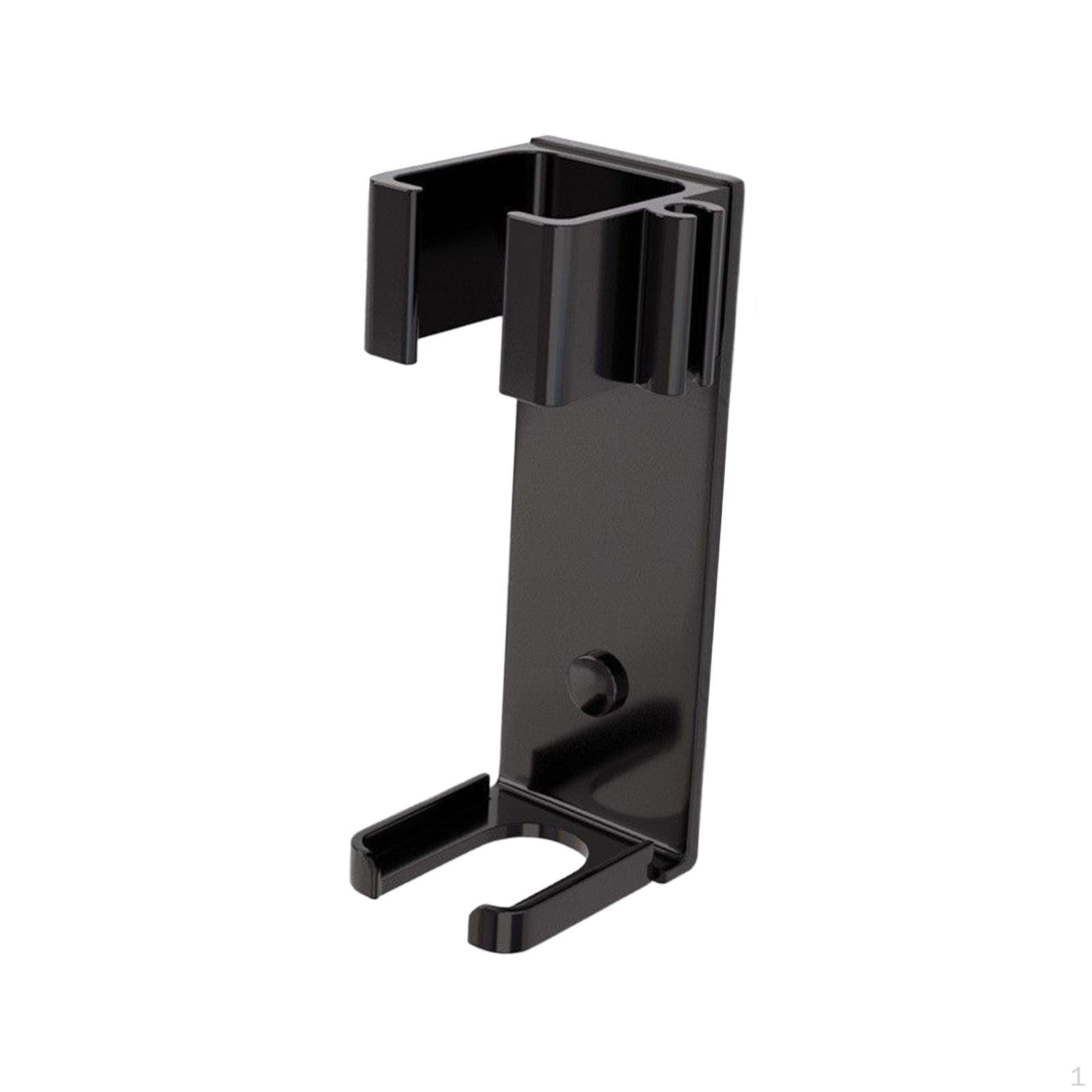 

Curling Iron Holder, Wall Mounted Wand Storage with Cable Slot Space Saving Hair Styling Black