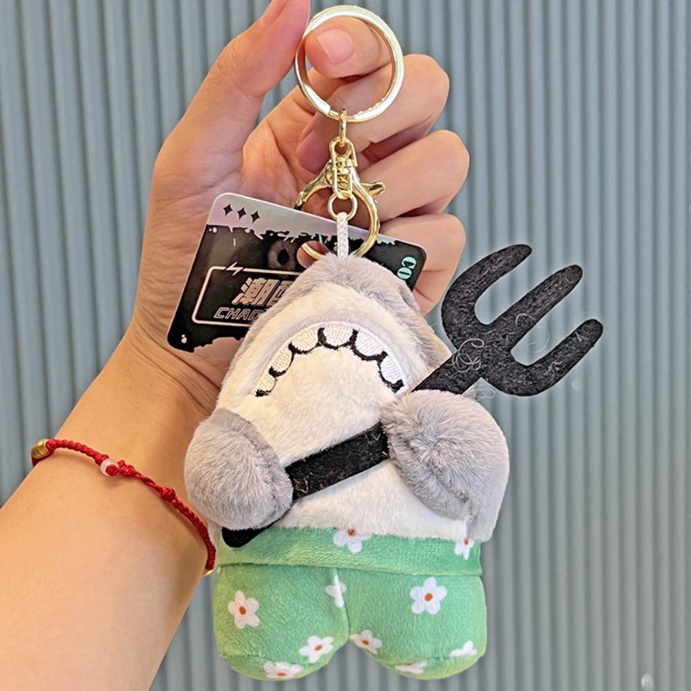 

Short Plush Bookbag Pendant Shark Doll Bag Accessories New Cute Doll Pendant